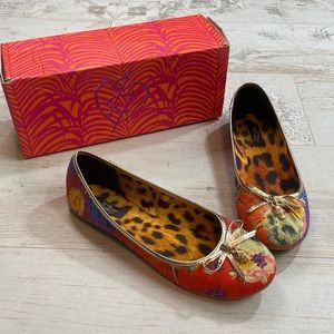 Iron Fist Rare Orange Reina Muerte Ballerina Flats